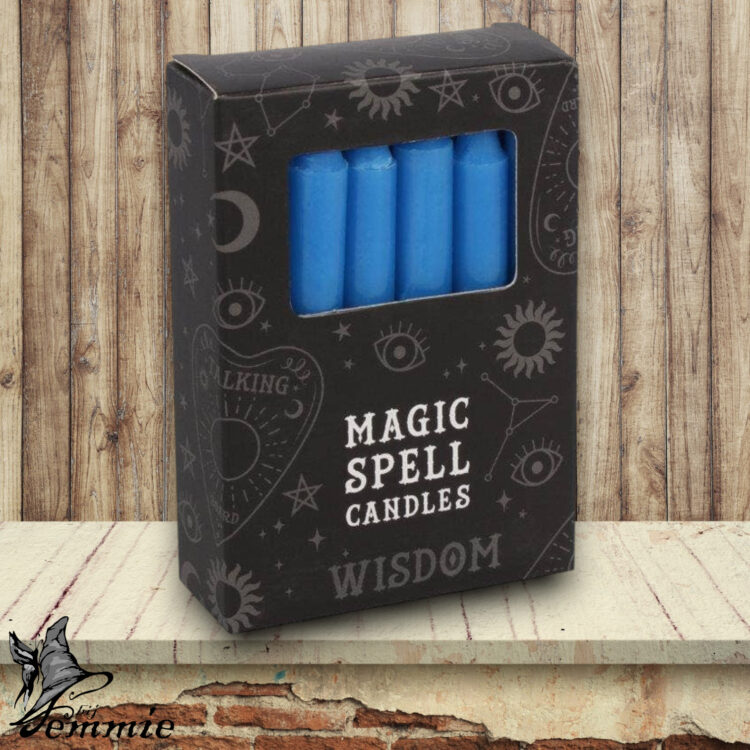 Magic Spell Candles – Wisdom – Blauw