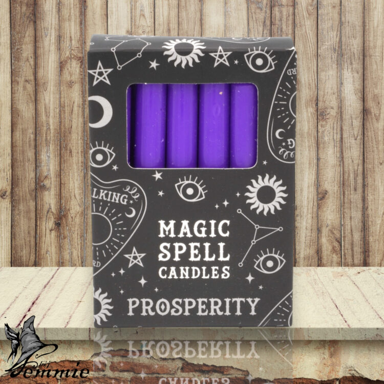 Magic Spell Candles – Prosperity – Paars