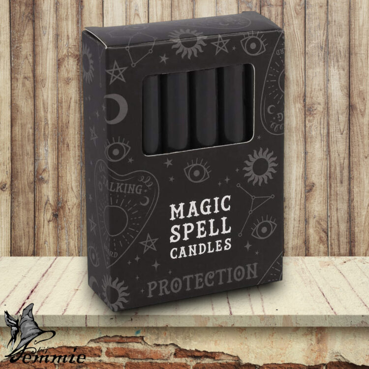 Magic Spell Candles – Protection-Zwart