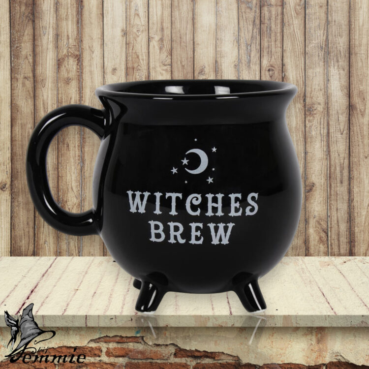 Heksenketel "Witches Brew" mok zwart